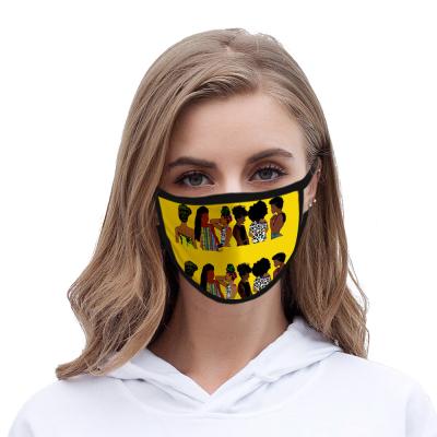 China Other 2021 Newest Fashion 3D Printing Sublimation Facemask Earring Adjustable Designer Facemasks for sale