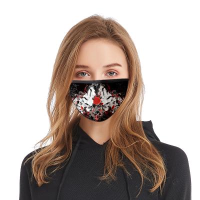 China Polyester Face Mask For Sublimation Printing Beauty Mask For Christmas Logo Face Face Mask for sale