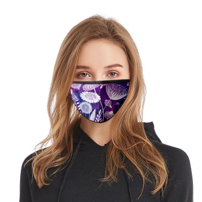 China Polyester Wholesale Cloth Reusable Mask Custom Logo Print Customize Logo Face Mask for sale