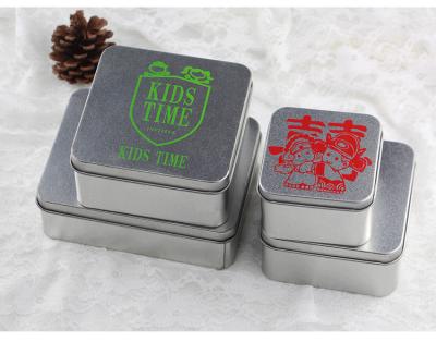 China 2019 New Cookie Storage Tin Box Custom Printing Logo And Design Silver / Metal Color for sale