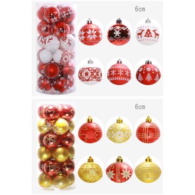 China 6CM Christmas Tree Snowflake Pattern Decoration Ball Household Dots 60*45*55cm for sale