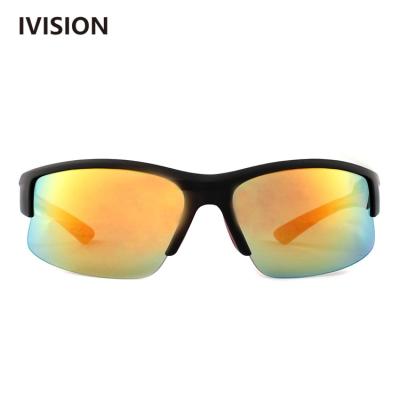 China Fashion Mirror Eyeshield Lens Injection Sports Sunglasses Recycling Double Outdo Polarized Fishing Sunglasses For Unisex for sale