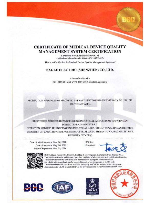 ISO13485:2016 - Sky Eagle Holdings Corp