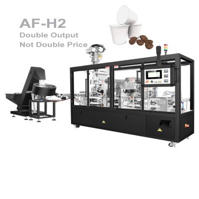 China Food Machine 2022 New Ground Coffee Weighing Double Lanes Kcup Automatic Filling All-in-One Sealing And Packaging Machine for sale