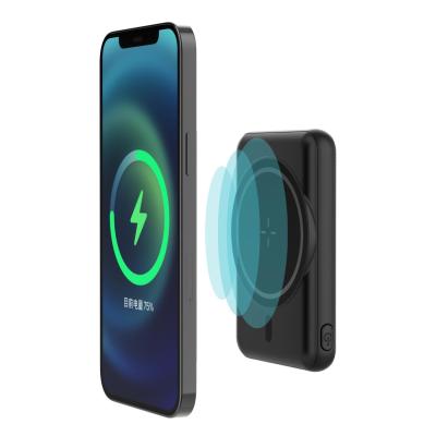 China Super Fast Charging Wireless Charging 15W Magnetic Powerbank Mag Safe Mobile Power Bank 5000 Mah Charger For Apple Usbc Free Shipping USA Small for sale