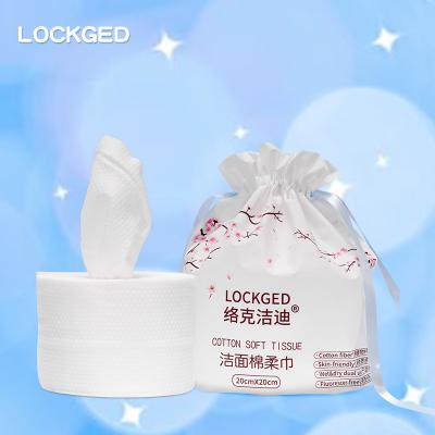 China Factory direct disposable cotton soft disposable face towel for thickening and no-flooding beauty makeup remover for sale