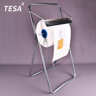 China High Capacity Jumbo Roll Dispenser White Metal Made Floor Standing Jumbo Roll Dispenser Wipes for sale