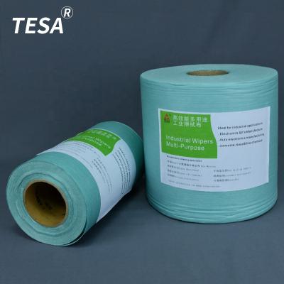 China WIP-X8025 Sustainable Embossed Rolls Paper Industrial Green Napkin for sale