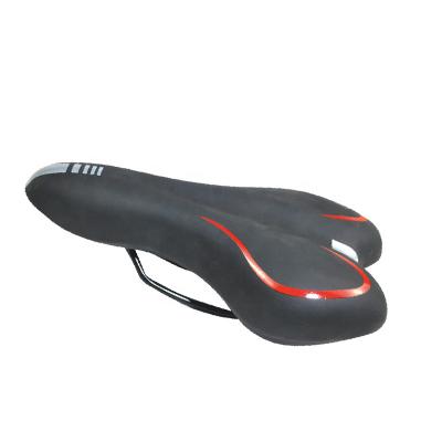 China Simple High Sales Bike Sunproof Waterproof Comfortable Bicycle Saddle Pad Leather Bike Saddle for sale