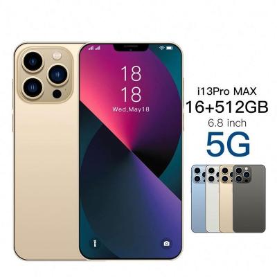 China 2021 Original Phone i13 6.7 Inch Android Dual SIM Card 12GB+512GB 10-Core 5G Smartphones LET 2Camera Mobile Phones Mobile Phones for sale