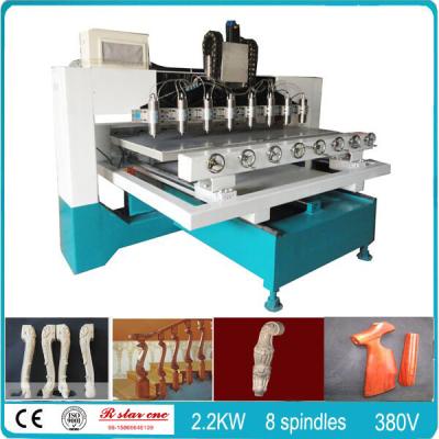 China 4 axis 3d multi head cnc router for buddha carving machine table moving for sale