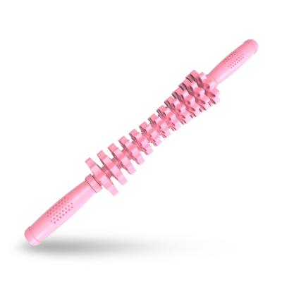 China Portable High Quality Custom Logo Yoga Spine Massage Cordless Wand Massager Spike Shaped Stick for sale