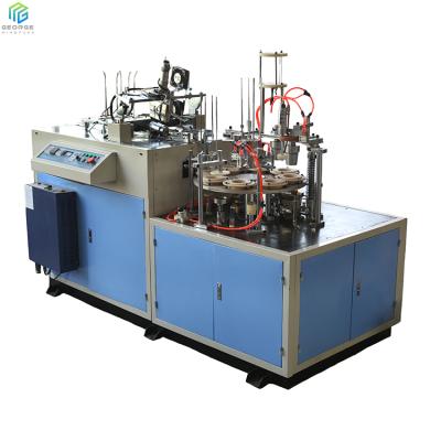 China food & Beverage factory making paper cups wallpaper coffee cup double sleeve making machine automatic and double sleeve wallpaper cup machine for sale