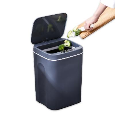 China Large Capacity Smart Home Automatic Trash Bin For Kitchen Trash Without Touch Motion Sensor Technology Infrared Trash Bins for sale