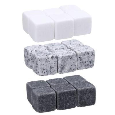 China Viable Hot Selling Natural Bar Whiskey ICE Stone Quartz Set 3 Colors Available, Can Be Added Into Cocktail Smoking Kit for sale