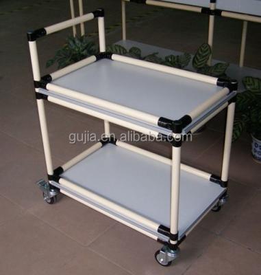 China Structure pipe colorful galvanized steel plastic coated pipe can diy handcart for sale