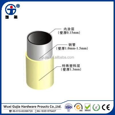 China Structure Pipe Lean Pipe With Plastic Resin Coating Of Welded Steel Pipe for sale