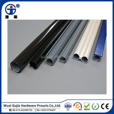 China Japanese plastic coated structure pipe /modular lean pipe /modular tube for storage rack shelf for sale