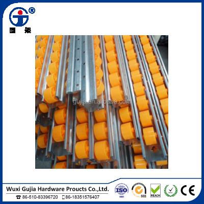 China ABS/PE slide rail or roller track for shelf and workbench for sale