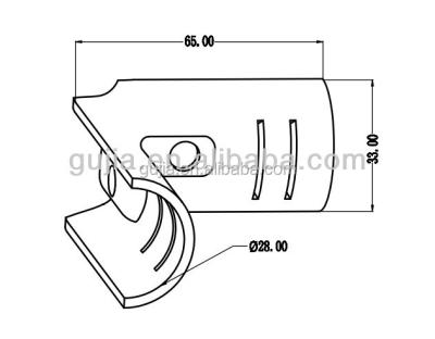 China Pipe Clamp All Kinds Of Metal H-2 Steel Tube Clamp Connect To Lean Pipe for sale