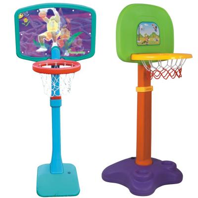 China Children's Playground Colorful Indoor Children's Sports Basketball Portable Toy Basketball Set Plastic Rack for sale