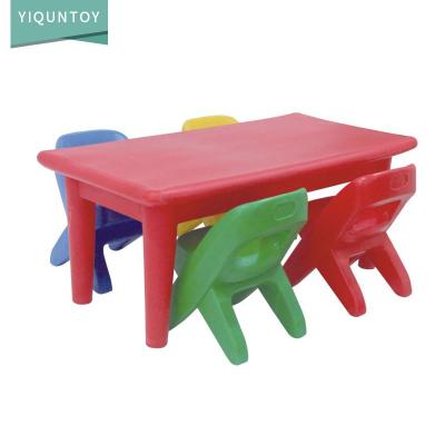 China Ergonomic table and chairs kindergarten kindergarten furniture children plastic table homework writing for sale