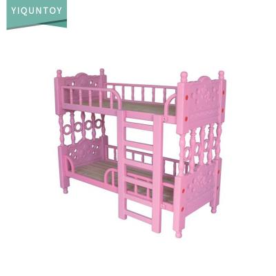 China 2019 cheap colorful plastic/wooden bed double platform kindergarten bed for child for sale