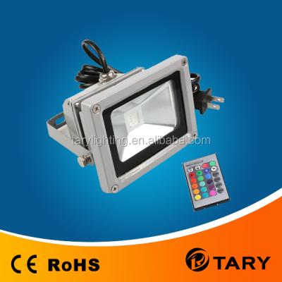 China Square / Outdoor RGB Led Flood Light Aluminum Waterproof IP65 16 Color Changing RGB Led Spotlight 10W for sale