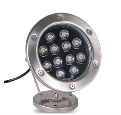 China Swimming Pool High Quality IP68 Underwater 12W Led Underwater Spotlight for sale