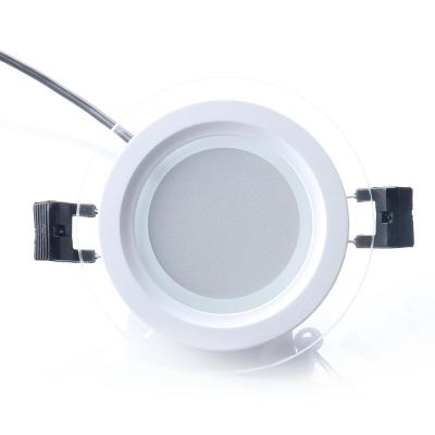 China 18W RGBW Round LED Smart APP Bluetooth RGB LED Glass Panel Light for sale