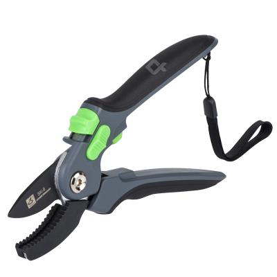 China Anti-Slip Handle Gardening Shears Stainless Steel Cut Flower Scissors Chipped Trimming Tools for sale