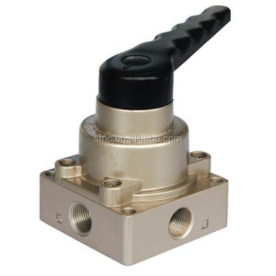 China General 3 Position / 4 Ports Manual-Turn Hand Valve Solenoid Valves for sale