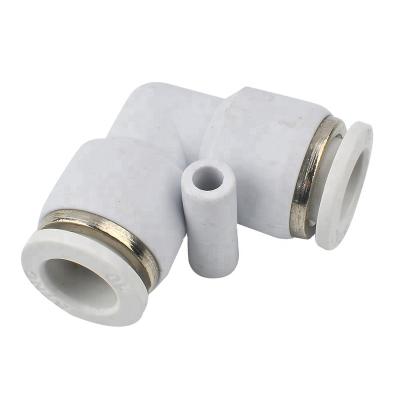 China YPV6 Wholesale Union L Shape Plastic Quick Coupler L Shape Pipe Fittings for sale