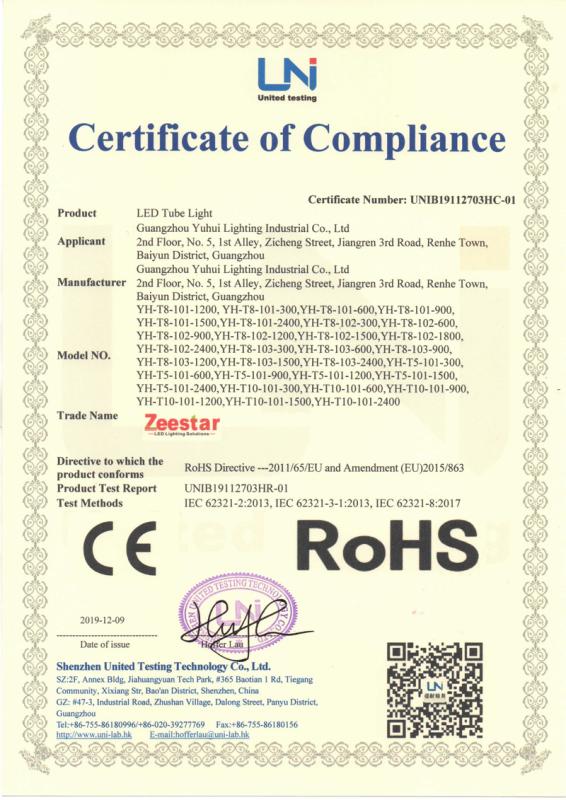 RoHS - Guangzhou Yuhui Lighting Industrial Co., Ltd.