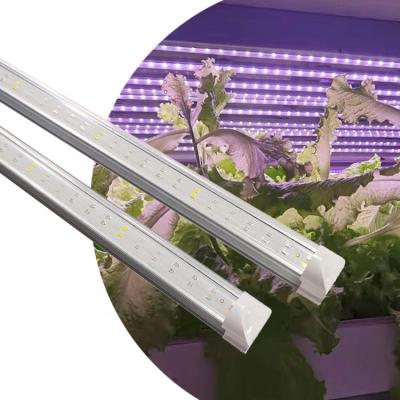 China Seed Starting 30w 2ft 2 4 Row Full Spectrum Hydroponic Pi T8 Dual Led Far Red To Grow Light Tube for sale