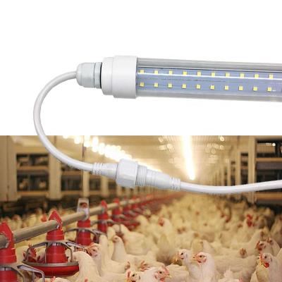 China ip67 t12 waterproof dimmable led poultry tube poultry light for chicken poultry shed farm house for sale