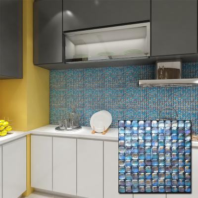 China Cheap Japanese Home Back Splatter Smalti Kitchen Decor Mosaic Slab Parquet Customized Decorative Glass Wall for sale