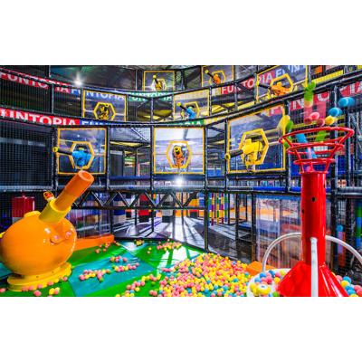 China Kids Indoor Playground Amusement Playground Softball Battle Ball Baseball Cannon Gun Ball Blaster Soft Playground for sale