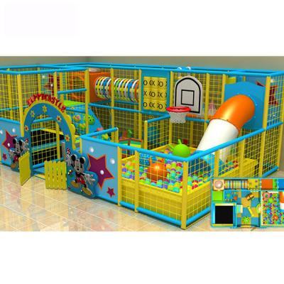 China Galvanized Steel Pipe Customized Indoor Multi Functional Kids Commerical Soft Kids Playground Playground For Kid for sale