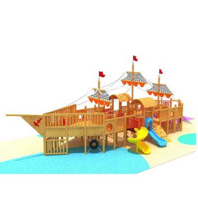 China Original Factory Made Outdoor Kids Outdoor Playground Wooden Playground For Kids for sale