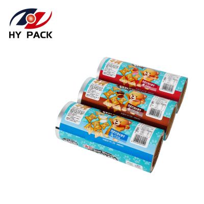 China Safety VMPET Roll Film Heat Seal Bags Metallized Rolling Film Foil Pouch Protective Film For Making Rack Up Food Packaging for sale