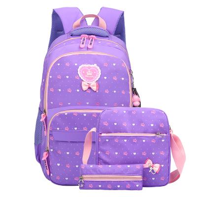 China Other 3 Pcs Printing Custom Student Backpack High Quality Student School Bag Rucksack for sale