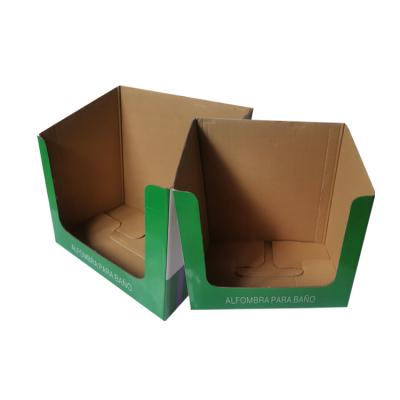 China Recycled Materials Pdq Display Box New Corrugated Environmental Protection Textile Packaging For Textile Packaging Bag for sale