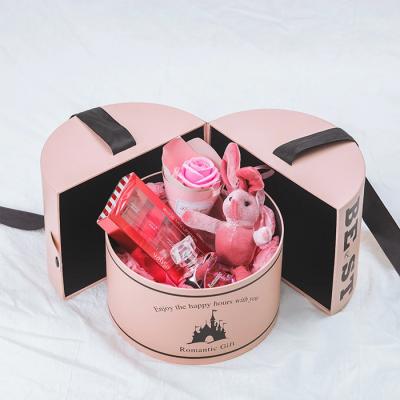 China High Quality Custom Recycled Rose Flower Fathers Day Gift Elegant Materials Cylinder Box Packaging Round Flower Box for sale