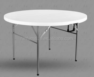 China 6 Seater Camping Folding Tables And Modern Round Plastic Bench Sets for sale