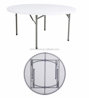 China 5FT Modern Round Table 10 People Round Folding Table Dining Table Round for sale