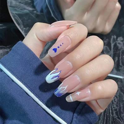 China Easy Apply Hot Selling High Quality Easy Apply Nail Supplies Artificial Nails Press On Nails Custom for sale