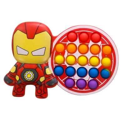 China Plastic Pop Toys Pop Design Cartoon Wiggle Person Toy Marvel Superhero Choice Jumping New for sale