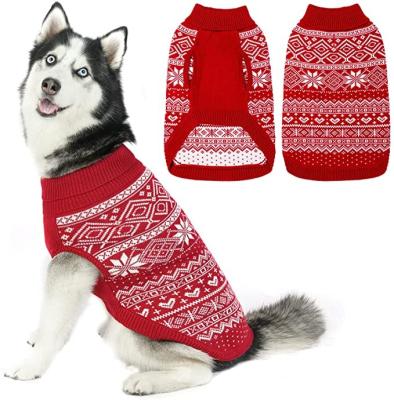 China Pet Outwear Winter Jumper Sweater Clothes Puppy Soft Coat Dogs Crochet Knitted Coat for sale