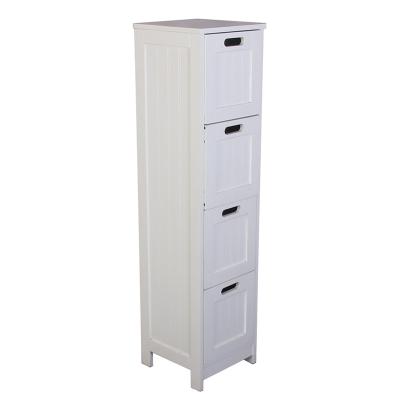 China Modern High Rack Wooden Storage Cabinet With 4 Chest , Wooden Organization Furniture for sale